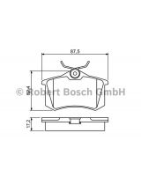 BOSCH 0 986 461 769 Колодки дисковые задние