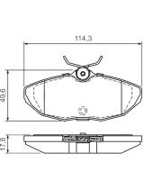 BOSCH 0 986 424 702 Колодки дисковые задние