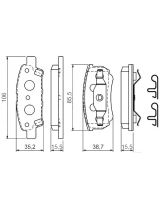 BOSCH 0 986 424 814 Колодки дисковые задние