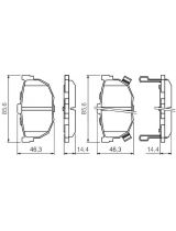 BOSCH 0 986 424 418 Колодки дисковые задние