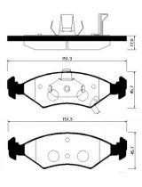 HSB HP1021 Колодки дисковые
