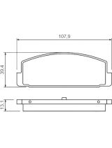 BOSCH 0 986 424 295 Колодки дисковые задние