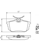 BOSCH 0 986 424 427 Колодки дисковые задние