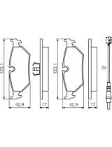 BOSCH 0 986 424 027 Колодки дисковые задние