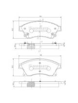 NIPPARTS N3600914 Колодки дисковые