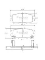 NIPPARTS J3615005 Колодки дисковые