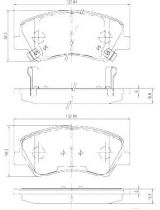 NIPPARTS N3600550 Колодки дисковые