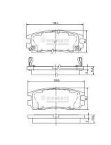 NIPPARTS J3619001 Колодки дисковые
