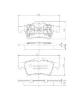 NIPPARTS J3611045 Колодки дисковые