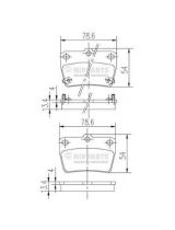 NIPPARTS J3612020 Колодки дисковые