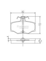 NIPPARTS J3611031 Колодки дисковые