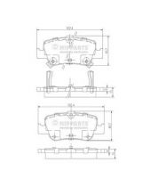 NIPPARTS J3612033 Колодки дисковые
