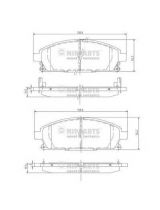 NIPPARTS J3601071 Колодки дисковые