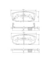 NIPPARTS J3610305 Колодки дисковые