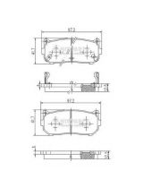 NIPPARTS J3610301 Колодки дисковые