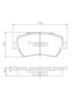 NIPPARTS J3601085 Колодки дисковые