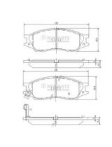 NIPPARTS N3601097 Колодки дисковые