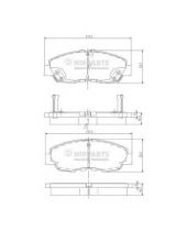 NIPPARTS J3604030 Колодки дисковые