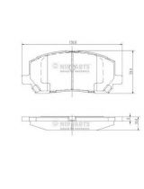 NIPPARTS J3602118 Колодки дисковые