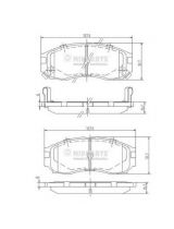 NIPPARTS J3605030 Колодки дисковые