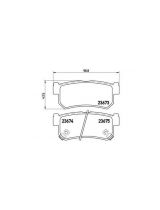 BREMBO P15010 Колодки дисковые задние