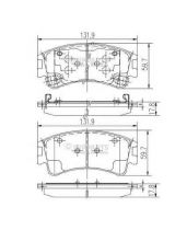 NIPPARTS J3603056 Колодки дисковые