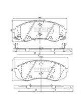NIPPARTS N3600329 Колодки дисковые