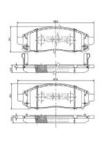 NIPPARTS J3601095 Колодки дисковые