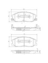 NIPPARTS J3600526 Колодки дисковые