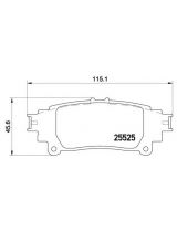 BREMBO P83132 Колодки дисковые задние
