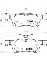 BREMBO P61121 Колодки дисковые задние