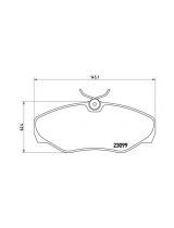 BREMBO P56061 Колодки дисковые передние