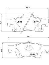 BREMBO P37016 Колодки дисковые задние
