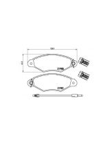 BREMBO P56038 Колодки дисковые передние