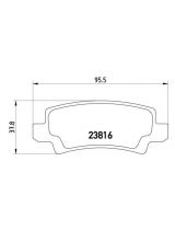 BREMBO P83065 Колодки дисковые задние