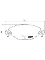 BREMBO P61071 Колодки дисковые передние с датчиком