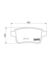 BREMBO P68043 Колодки дисковые