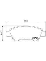BREMBO P61081 Колодки дисковые передние
