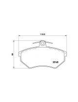 BREMBO P85011 Колодки дисковые передние
