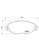 BREMBO P24060 Колодки дисковые передние