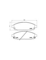 BREMBO P37010 Колодки дисковые передние