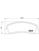 BREMBO P41002 Колодки дисковые