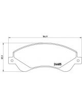 BREMBO P24065 Колодки дисковые