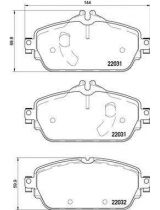 BREMBO P50119 Колодки дисковые передние