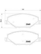 BREMBO P85121 Колодки дисковые