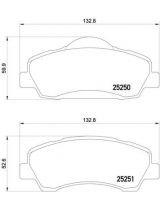 BREMBO P61113 Колодки дисковые передние