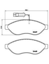 BREMBO P23143 Колодки дисковые передние