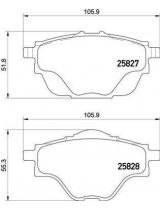 BREMBO P61124 Колодки дисковые задние