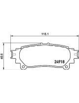 BREMBO P83152 Колодки дисковые задние
