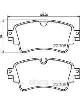 BREMBO P85154 Колодки дисковые задние